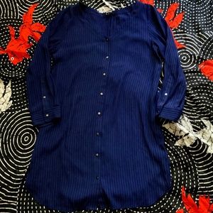 MADEWELL crepe shirtdress